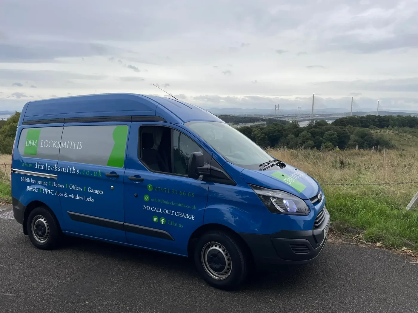 DFM Locksmiths mobile van serving Fife and Kinross